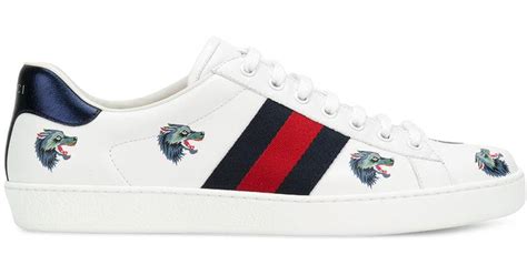 gucci ace wolf|Gucci ace shoes customer service.